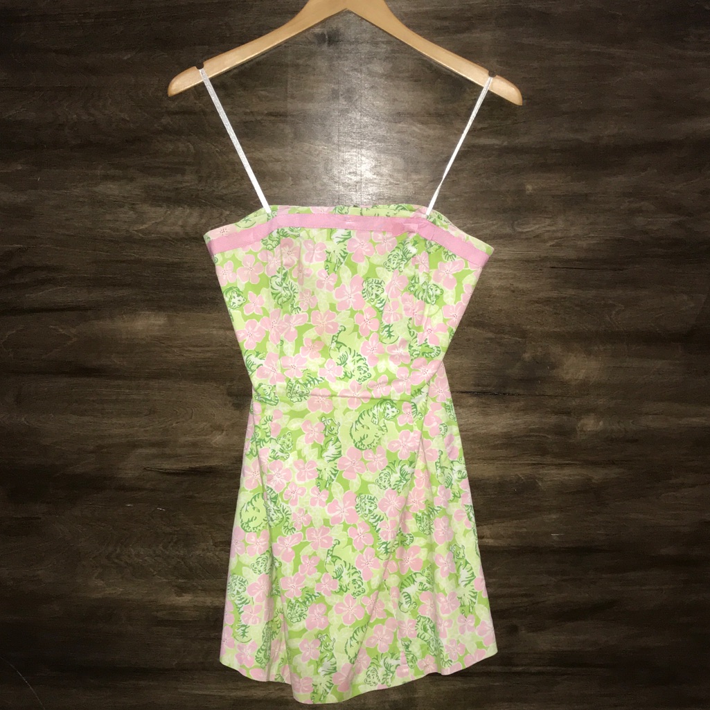 Lilly Pulitzer Tiger Strapless Dress-S